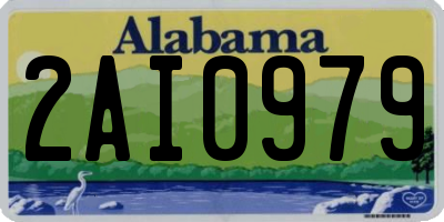 AL license plate 2AI0979