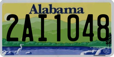 AL license plate 2AI1048