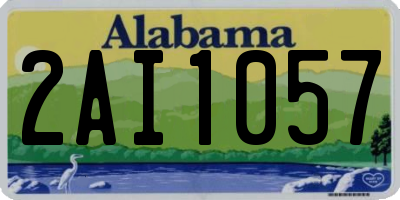 AL license plate 2AI1057