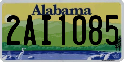 AL license plate 2AI1085