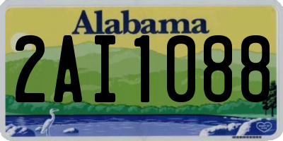 AL license plate 2AI1088