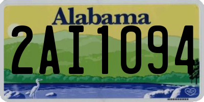 AL license plate 2AI1094