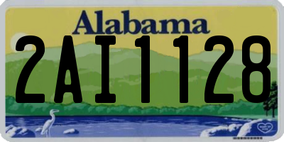 AL license plate 2AI1128