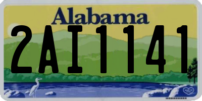 AL license plate 2AI1141