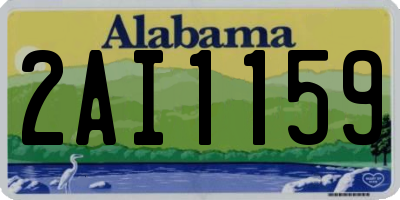 AL license plate 2AI1159