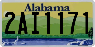 AL license plate 2AI1171