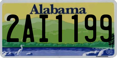 AL license plate 2AI1199