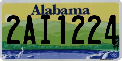 AL license plate 2AI1224
