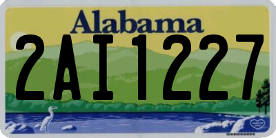 AL license plate 2AI1227