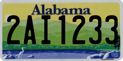 AL license plate 2AI1233