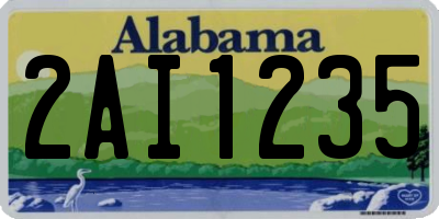 AL license plate 2AI1235