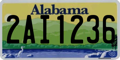 AL license plate 2AI1236