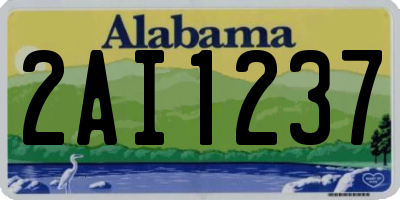 AL license plate 2AI1237