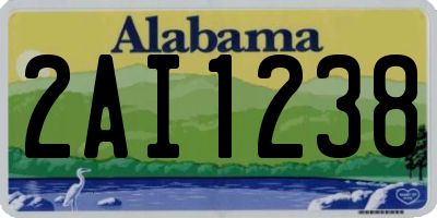 AL license plate 2AI1238