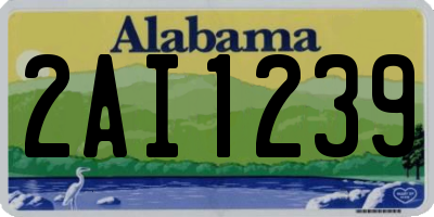AL license plate 2AI1239