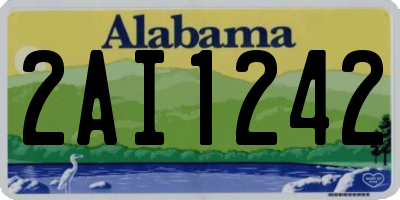 AL license plate 2AI1242