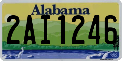 AL license plate 2AI1246