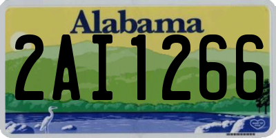 AL license plate 2AI1266