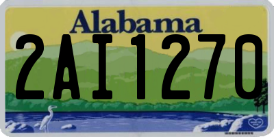 AL license plate 2AI1270