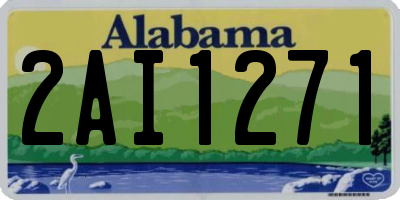 AL license plate 2AI1271