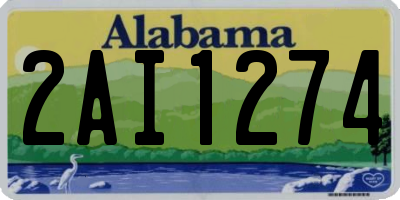 AL license plate 2AI1274
