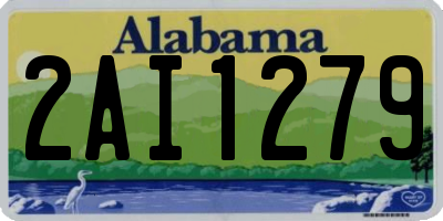 AL license plate 2AI1279