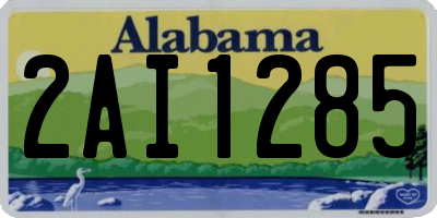 AL license plate 2AI1285