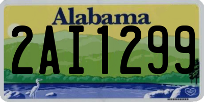 AL license plate 2AI1299