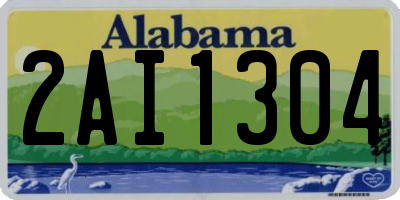 AL license plate 2AI1304