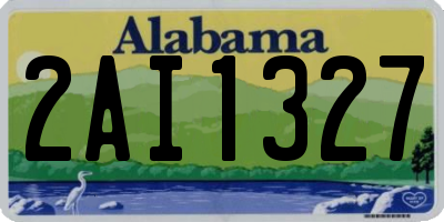 AL license plate 2AI1327