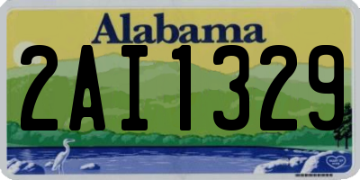 AL license plate 2AI1329