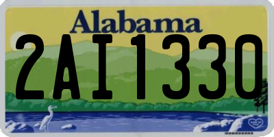 AL license plate 2AI1330