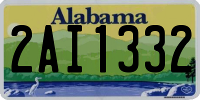 AL license plate 2AI1332
