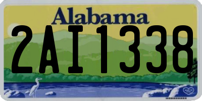 AL license plate 2AI1338