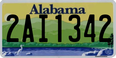 AL license plate 2AI1342