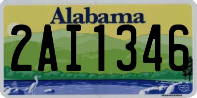 AL license plate 2AI1346