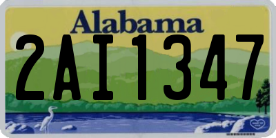 AL license plate 2AI1347