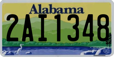 AL license plate 2AI1348