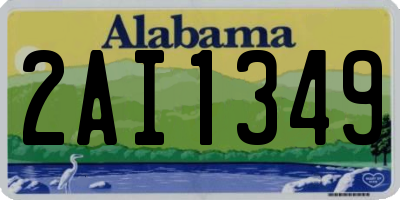 AL license plate 2AI1349
