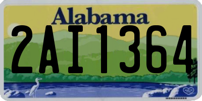 AL license plate 2AI1364