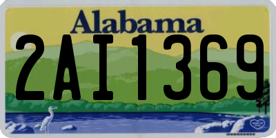 AL license plate 2AI1369