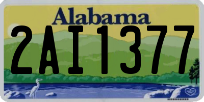 AL license plate 2AI1377
