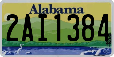 AL license plate 2AI1384