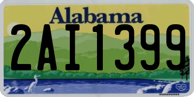 AL license plate 2AI1399