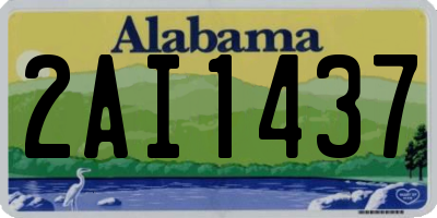 AL license plate 2AI1437