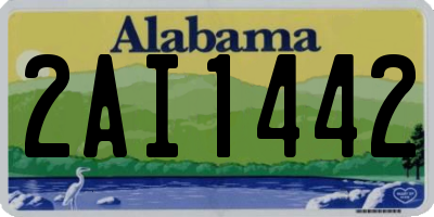 AL license plate 2AI1442