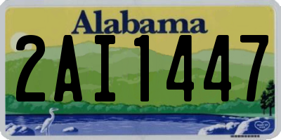 AL license plate 2AI1447