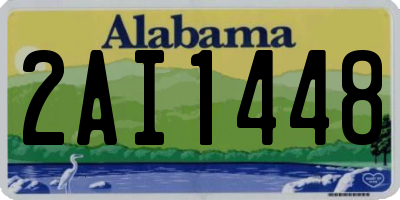 AL license plate 2AI1448