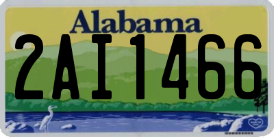 AL license plate 2AI1466