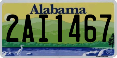 AL license plate 2AI1467